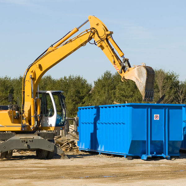 what size residential dumpster rentals are available in Newfoundland New Jersey